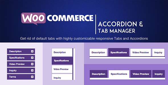 WOOATM- WooCommerce Accordions & Tab Manager Preview Wordpress Plugin - Rating, Reviews, Demo & Download