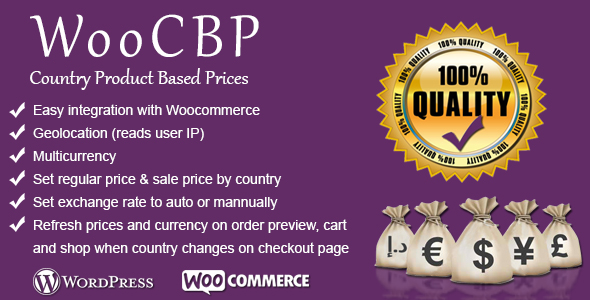 WooCBP Country Product Based Prices – WooCommerce Wordpress Plugin Preview - Rating, Reviews, Demo & Download