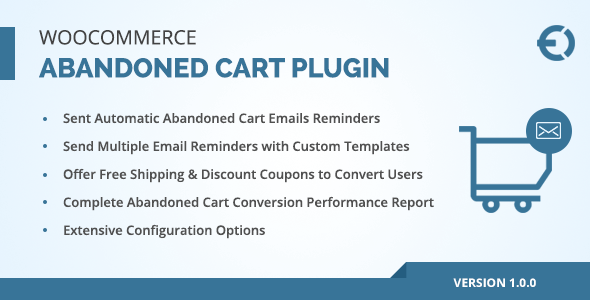 WooCommerce Abandoned Cart Email Plugin, Recover Abandoned Carts Preview - Rating, Reviews, Demo & Download