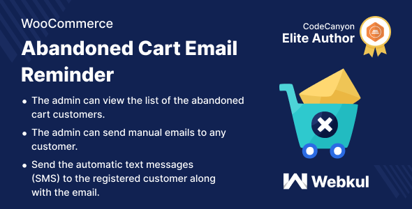 WooCommerce Abandoned Cart Email Reminder Preview Wordpress Plugin - Rating, Reviews, Demo & Download