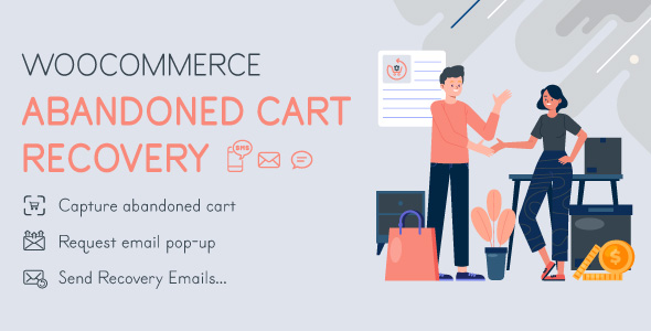 WooCommerce Abandoned Cart Recovery – Email – SMS – Messenger Preview Wordpress Plugin - Rating, Reviews, Demo & Download