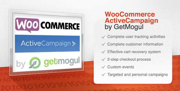 WooCommerce ActiveCampaign By GetMogul Preview Wordpress Plugin - Rating, Reviews, Demo & Download