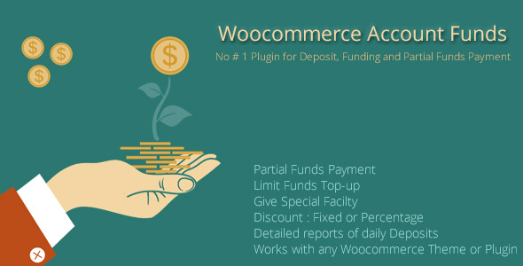 Woocommerce Add Funds Preview Wordpress Plugin - Rating, Reviews, Demo & Download
