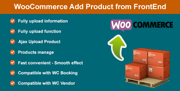 WooCommerce Add Product From FrontEnd Preview Wordpress Plugin - Rating, Reviews, Demo & Download
