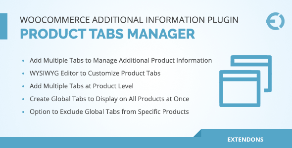WooCommerce Additional Information Plugin – Product Tabs Manager Preview - Rating, Reviews, Demo & Download