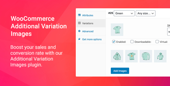 WooCommerce Additional Variation Images Preview Wordpress Plugin - Rating, Reviews, Demo & Download