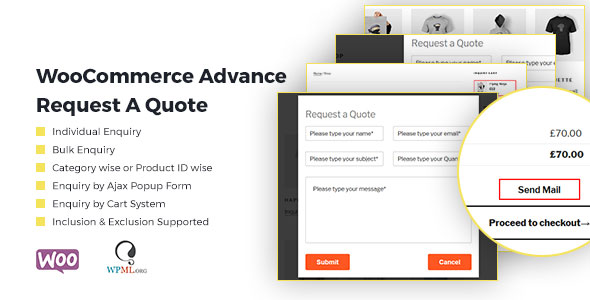 WooCommerce Advance Request A Quote | Product Enquiry Preview Wordpress Plugin - Rating, Reviews, Demo & Download