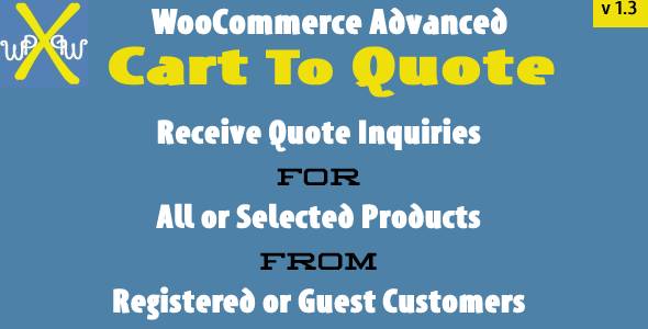 WooCommerce Advanced Cart To Quote Preview Wordpress Plugin - Rating, Reviews, Demo & Download