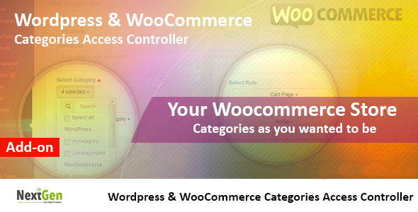 WooCommerce And WP Category Controller – AddOn Preview Wordpress Plugin - Rating, Reviews, Demo & Download