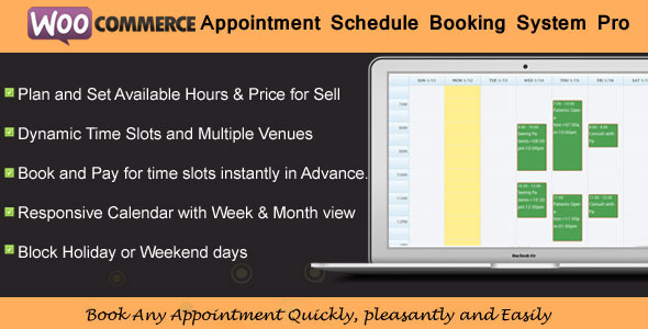 WooCommerce Appointment Schedule Booking System Preview Wordpress Plugin - Rating, Reviews, Demo & Download