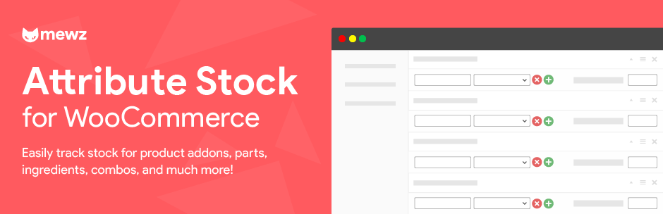 WooCommerce Attribute Stock – Shared Stock & Quantity Multipliers (Lite Version) Preview Wordpress Plugin - Rating, Reviews, Demo & Download