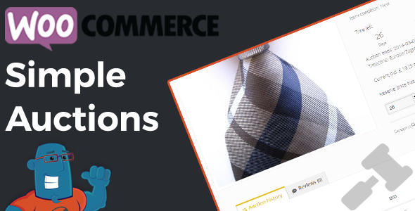 WooCommerce Auctions – WordPress Simple Auctions Preview - Rating, Reviews, Demo & Download