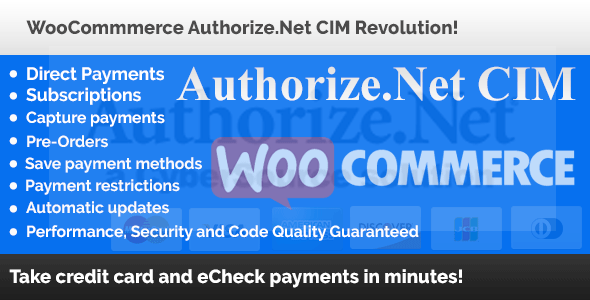 WooCommerce Authorize Wordpress Plugin - Rating, Reviews, Demo & Download
