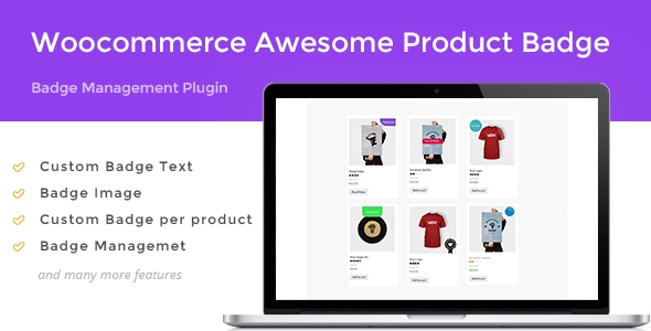 Woocommerce Awesome Product Badge Preview Wordpress Plugin - Rating, Reviews, Demo & Download