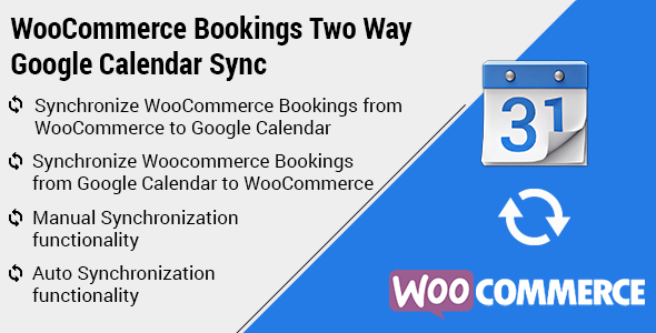 WooCommerce Bookings Google Calendar Sync Preview Wordpress Plugin - Rating, Reviews, Demo & Download