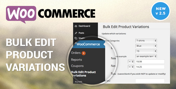 Woocommerce Bulk Edit Variable Products & Prices Preview Wordpress Plugin - Rating, Reviews, Demo & Download