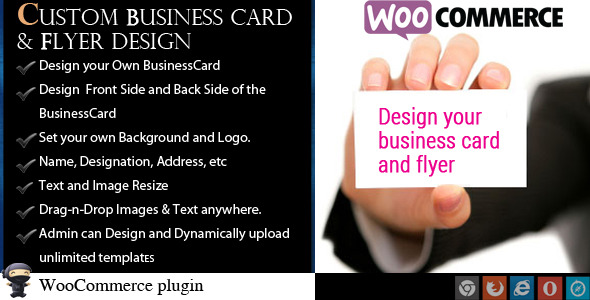 WooCommerce Business Card & Flyer Design Preview Wordpress Plugin - Rating, Reviews, Demo & Download