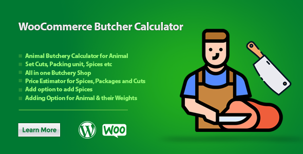 WooCommerce Butcher Calculator Preview Wordpress Plugin - Rating, Reviews, Demo & Download