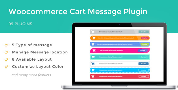 Woocommerce Cart Message Preview Wordpress Plugin - Rating, Reviews, Demo & Download
