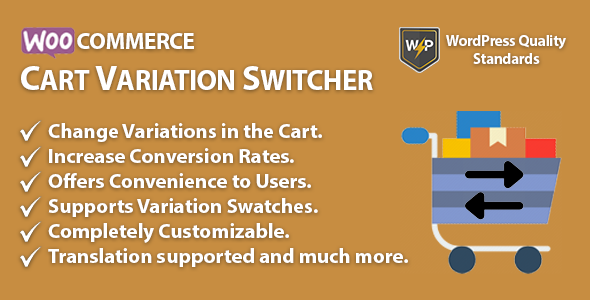 WooCommerce Cart Variation Switcher | Change Variant In Cart Preview Wordpress Plugin - Rating, Reviews, Demo & Download