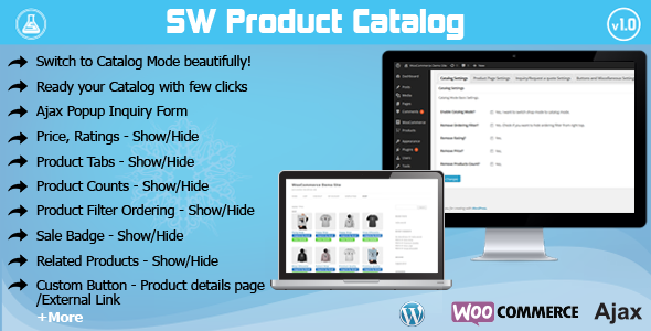 WooCommerce Catalog Mode With Ajax Popup Inquiry Preview Wordpress Plugin - Rating, Reviews, Demo & Download