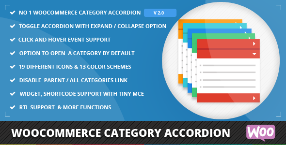 WooCommerce Category Accordion Preview Wordpress Plugin - Rating, Reviews, Demo & Download