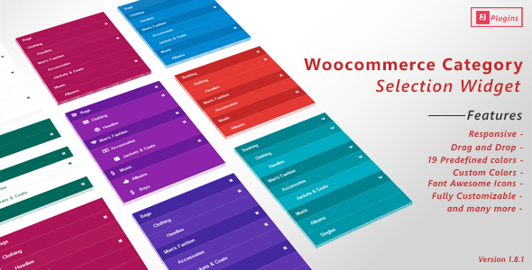 WooCommerce Category Selection Widget Preview Wordpress Plugin - Rating, Reviews, Demo & Download