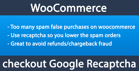Woocommerce Checkout Recaptcha Preview Wordpress Plugin - Rating, Reviews, Demo & Download