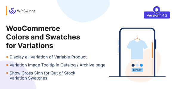 WooCommerce Colors And Swatches For Variations – Display Swatch On Shop, Archive And Category Pages Preview Wordpress Plugin - Rating, Reviews, Demo & Download