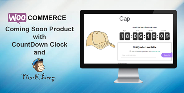 WooCommerce Coming Soon Product With Countdown Preview Wordpress Plugin - Rating, Reviews, Demo & Download