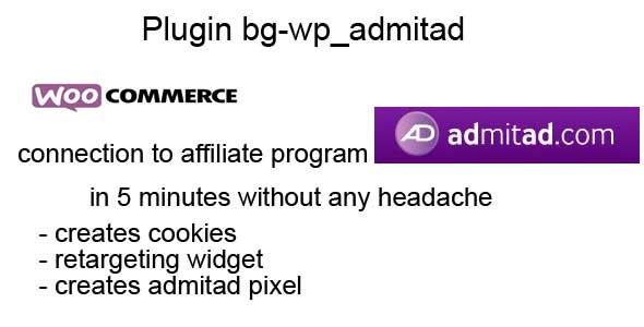 Woocommerce Connection To Admitad Preview Wordpress Plugin - Rating, Reviews, Demo & Download