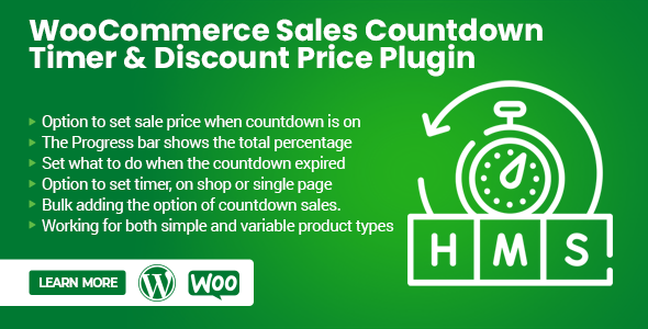 WooCommerce Countdown Sales & Price Discount Plugin Preview - Rating, Reviews, Demo & Download