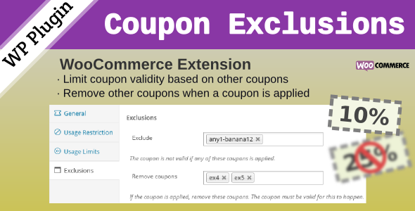 WooCommerce Coupon Exclusions Preview Wordpress Plugin - Rating, Reviews, Demo & Download
