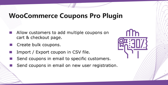 WooCommerce Coupons Pro Plugin Preview - Rating, Reviews, Demo & Download