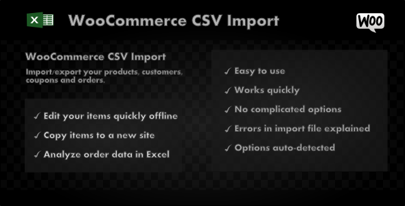 WooCommerce CSV Import – Ecommerce Plugin Preview - Rating, Reviews, Demo & Download
