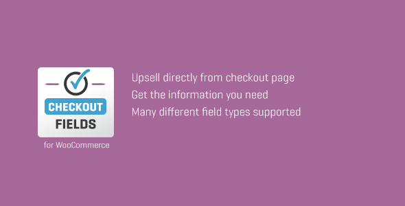 WooCommerce Custom Checkout Fields Preview Wordpress Plugin - Rating, Reviews, Demo & Download