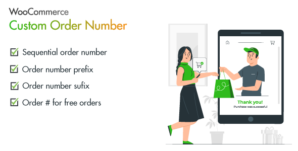 WooCommerce Custom Order Number Preview Wordpress Plugin - Rating, Reviews, Demo & Download
