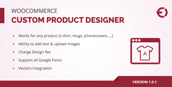 Woocommerce Custom Product Designer For T-Shirt, Cup, Caps, Cards Preview Wordpress Plugin - Rating, Reviews, Demo & Download