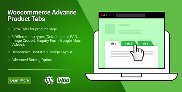 WooCommerce Custom Products Tabs Preview Wordpress Plugin - Rating, Reviews, Demo & Download