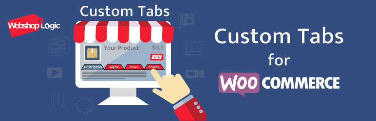 Woocommerce Custom Tabs Preview Wordpress Plugin - Rating, Reviews, Demo & Download