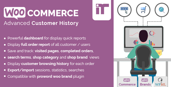 Woocommerce Customer History Preview Wordpress Plugin - Rating, Reviews, Demo & Download