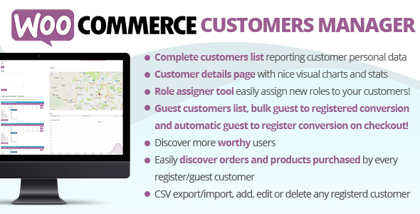WooCommerce Customers Manager Preview Wordpress Plugin - Rating, Reviews, Demo & Download