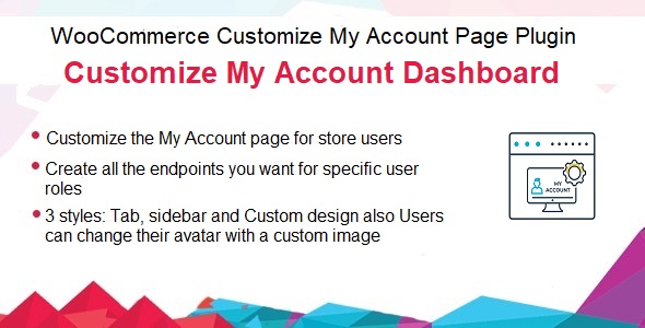 WooCommerce Customize My Account Page Plugin Preview - Rating, Reviews, Demo & Download