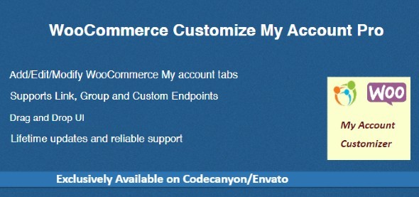 WooCommerce Customize My Account Pro Preview Wordpress Plugin - Rating, Reviews, Demo & Download