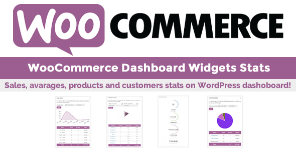 WooCommerce Dashboard Widgets Stats Preview Wordpress Plugin - Rating, Reviews, Demo & Download