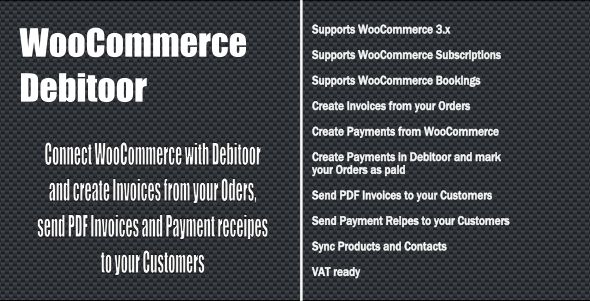 WooCommerce Debitoor Connect Preview Wordpress Plugin - Rating, Reviews, Demo & Download