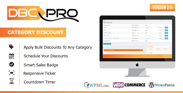Woocommerce Direct Bulk Category Discount Pro Plugin Preview - Rating, Reviews, Demo & Download
