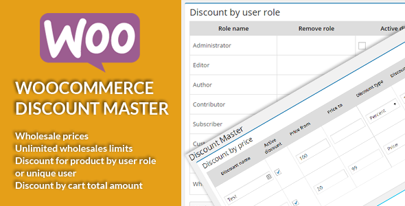 WooCommerce Discount Master Preview Wordpress Plugin - Rating, Reviews, Demo & Download