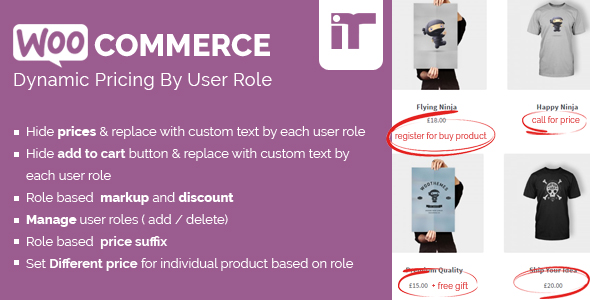 Woocommerce Dynamic Pricing By User Role Preview Wordpress Plugin - Rating, Reviews, Demo & Download