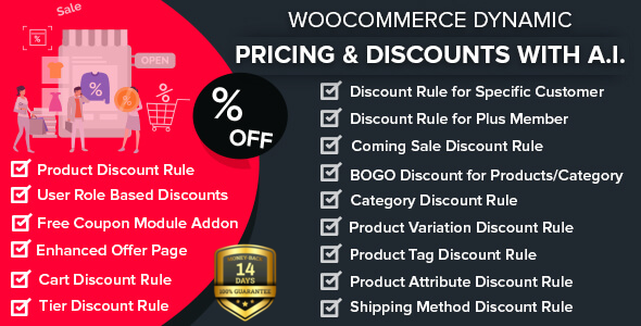 WooCommerce Dynamic Pricing & Discounts Preview Wordpress Plugin - Rating, Reviews, Demo & Download